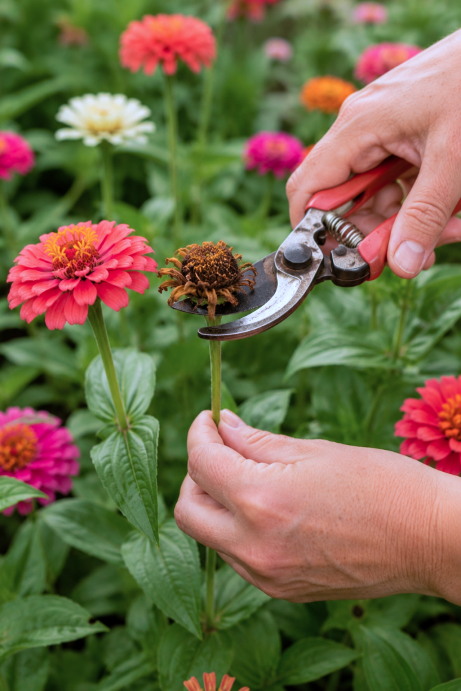 late August garden tasks - deadheading flowers